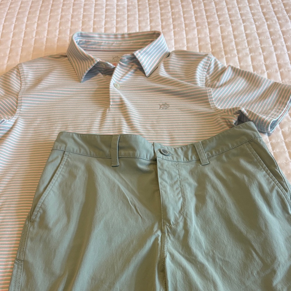 Southern Tide Polo Shirt and Shorts Set